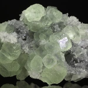 Fluorite, rock crystal