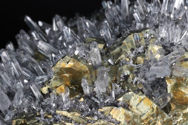 Chalcopyrite, rock crystal - Image 2