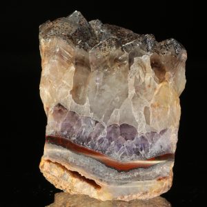 Amethyst, goethite