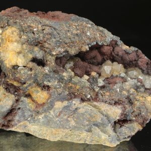 Goethite, smoky quartz