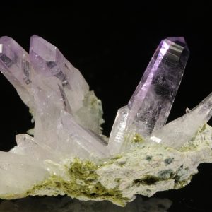 Amethyst, epidote