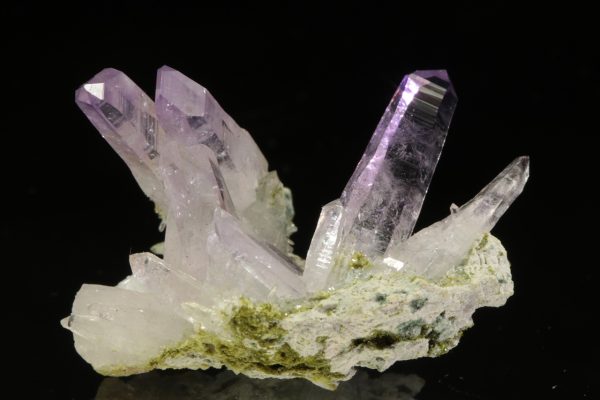 Amethyst, epidote