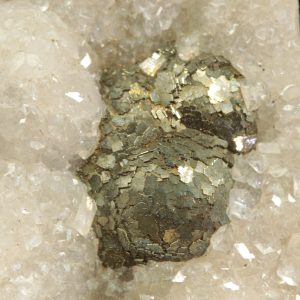Pyrite, calcite