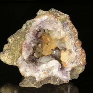 Amethyst, calcite